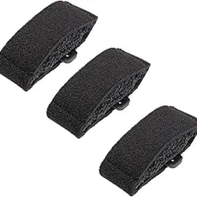 3Pcs Guitar String Mute Dampener Compatible with Electric Acoustic Guitar Bass Musical Instruments Accessory(Black) image 2