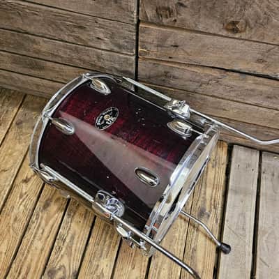 Drumworld 14" Floor Tom Drum, Transparent Red USED! RKDWD160126 image 3