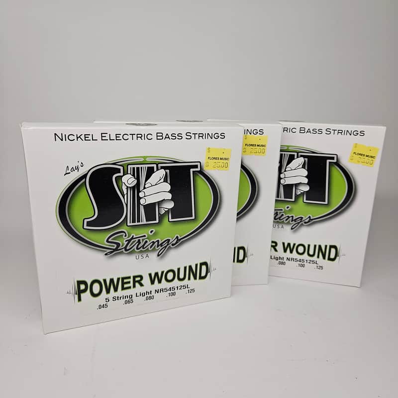 SIT NR545125L Power Wound Nickel 5-String Bass Strings - Light (45-125) - LOT of THREE image 1