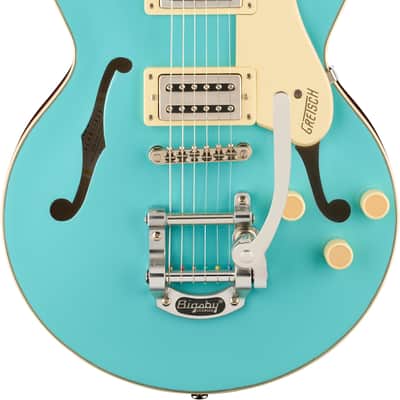 Mint Gretsch G2655T Streamliner Center Block Jr. Double-Cut with Bigsby, Tropico image 6