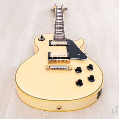 1983 Burny RLC-60 Custom Vintage Guitar Cream White w/ Case, Japan Fernandes image 10