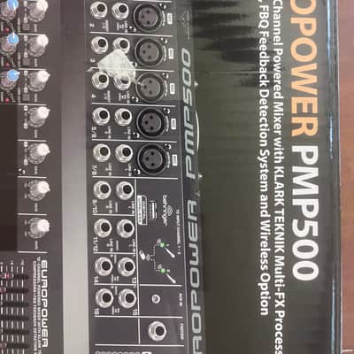 Behringer Europower PMP500 500-Watt 12-Channel Powered Mixer with Multi-Effects Processor 2000s - Dark Gray image 13