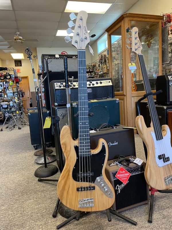 Glarry Full scale 5 string Bass Guitar 2025 - Natural , New. image 1