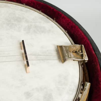 Paramount Style A Tenor Banjo (1924), ser. #4307, black hard shell case. image 13