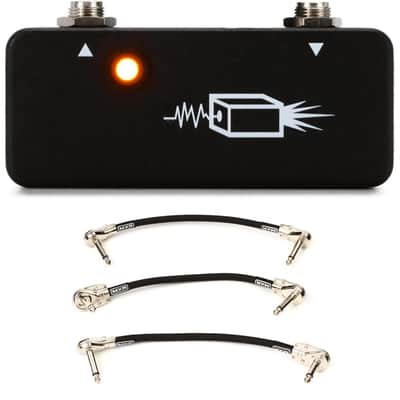 JHS Little Black Buffer Micro Buffer Pedal with 3 Patch Cables image 1
