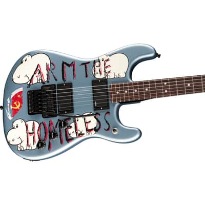 Fender Tom Morello "Arm the Homeless" RW Blue Ice Metallic - Electric Guitar image 6