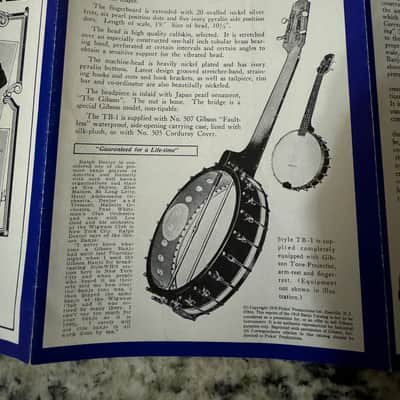 Gibson 1919 Banjo Catalog Reprint 1976 Mastertone Master Tone GB TB-1 Cello CB MB-3 4 image 6