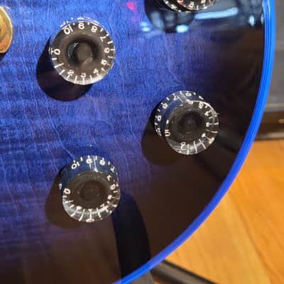 Gibson 2024 Custom Shop Les Paul Custom Blue Widow w/ OHSC - Small Headstock Repair image 11