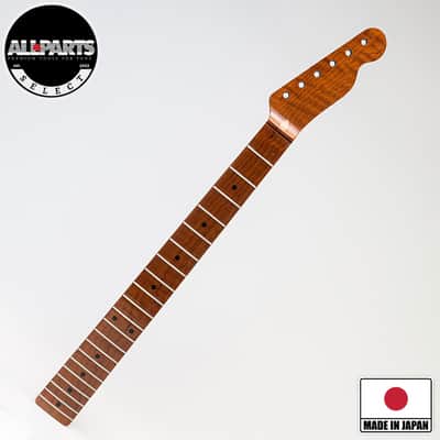 Allparts Select "Licensed by Fender®" AAA+ Roasted Flame Maple Vintage Spec Replacement Neck for Telecaster® - Nitro Finish - Soft V Shape image 1