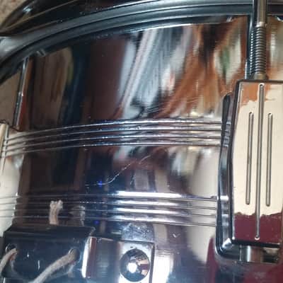 VINTAGE Tama Royalstar DEEP Chrome 6.5  X 14 Snare Drum 8 LUGS MADE IN JAPAN Very Clean !!!! 80s Chrome image 15