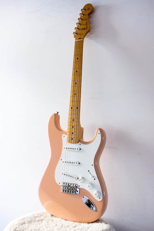 Fender Japan '57 Stratocaster ST57-58US Shell Pink 1998 | Reverb