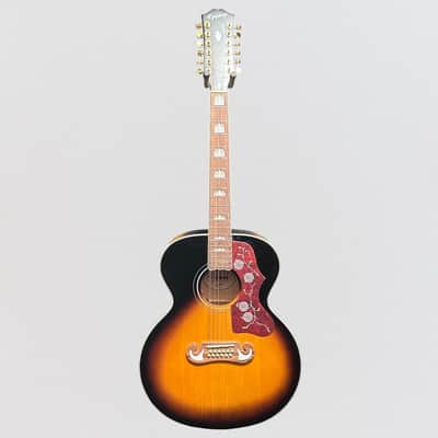 Epiphone J-200 12 String Acoustic-Electric Guitar - Vintage Sunburst image 8