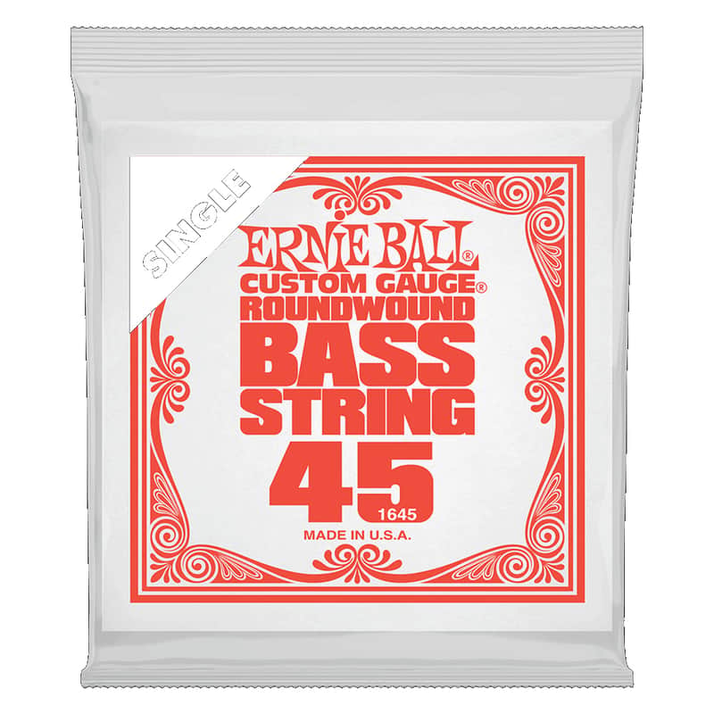 Ernie Ball Single Nickel Wound Electric Bass String .045" image 1