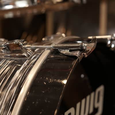 Ludwig 12/13/16/22" Classic Maple Mod Drum Set - Vintage Black Oyster image 6