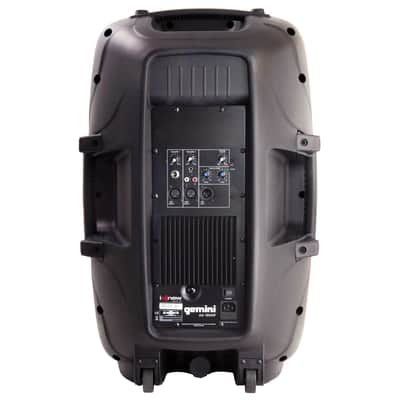 Gemini AS-2115BT 15" Active/Powered DJ PA Speakers 2 Pack +Stands +Covers +Cables image 4