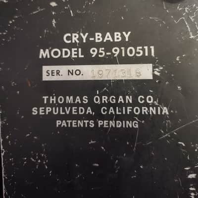 Thomas Organ Vox Cry Baby Model 95-910511 1967 - 1981 - Black and Chrome image 10