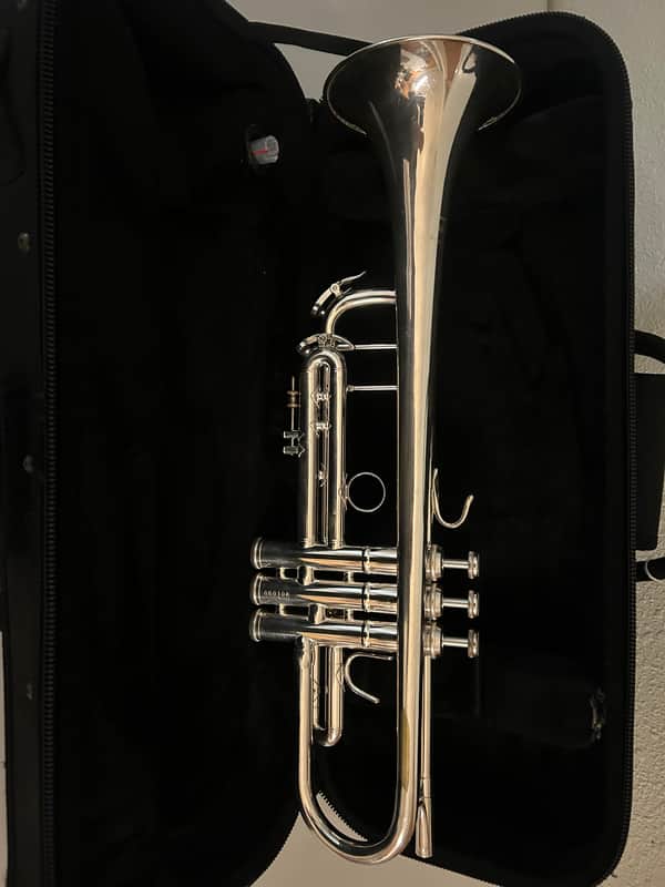 Sonare TRC-800 silver C trumpet with case great shape image 1