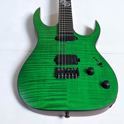 Solar Guitars SB1.6HFG - Flame Green matte image 13