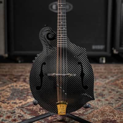 KLOS Full Carbon F-Style DAE EQ Acoustic/Electric Mandolin - Gold Hardware with Fiberglass Hardshell Case image 4