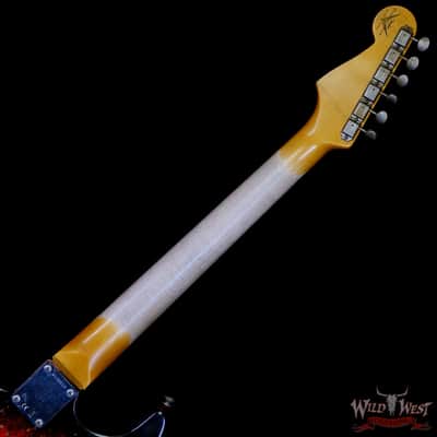 2026 Fender Custom Shop Black Lightning Stratocaster Floyd Rose HSS Rosewood Board Heavy Relic Candy Tangerine 8.05 lbs image 5
