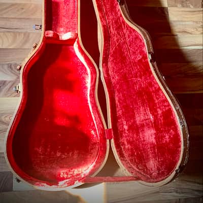 Toyo Gakki vintage 1970's LP style guitar case with red liner for Ibanez or Gibson image 2
