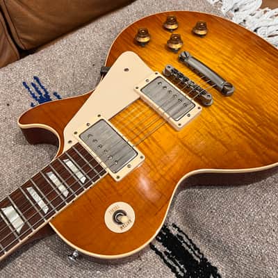 2014 Gibson Custom Shop Les Paul 1959 Reissue r9 - Sunrise Teaburst VOS image 5