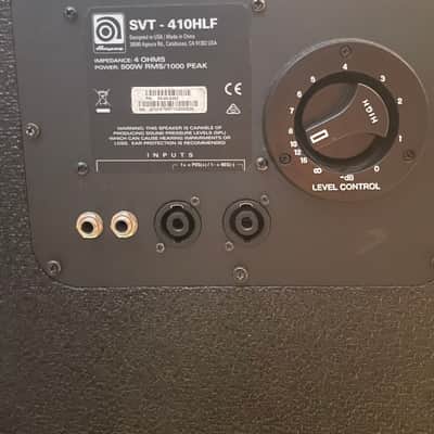 Ampeg SVT-410HLF Classic Series 500-Watt 4x10" Bass Speaker Cabinet 2007 - Present - Black image 3