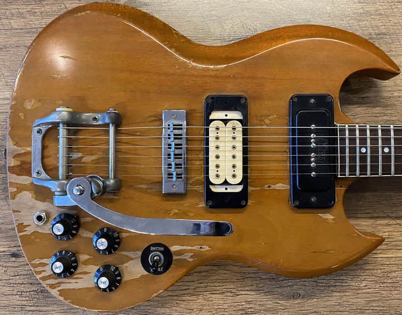 1972 Gibson SG Pro Natural Gloss Finish Electric Guitar image 1