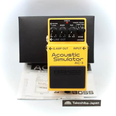 Boss AC-3 Acoustic Simulator With Original Box Guitar Effect Pedal