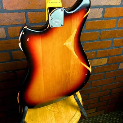 Woodcraft Electric Guitars Bobcat Custom Three tone burst relic with Mastery Tremolo image 6