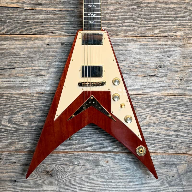 Dean USA Vengeance Pickguard Mahogany - Gloss Natural image 1