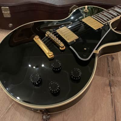 Rare Orville Les Paul Custom (MIJ Orville by Gibson) Black Beauty with factory Gibson Openbook Headstock image 20