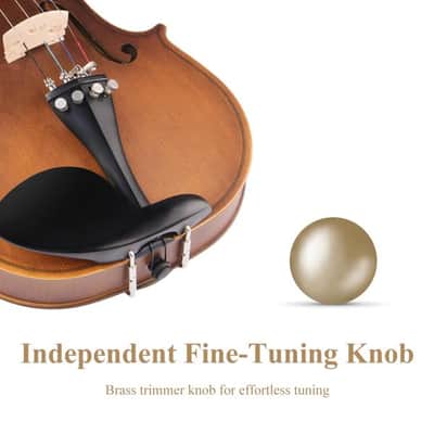 4/4 Violin Set Bundle Full Kit with Hard Case and Accessories image 6