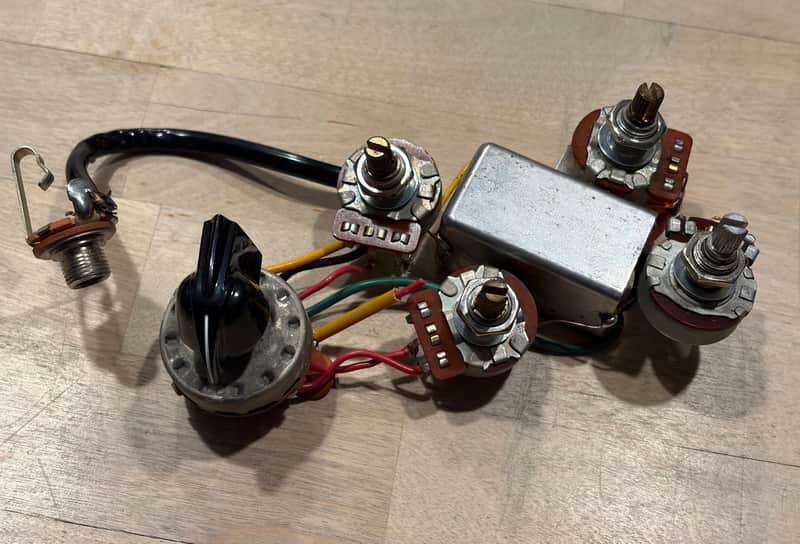 1970 Vintage Gibson EB-3 Bass Pots Complete Varitone Wiring Harness Pots image 1