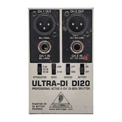 Behringer Ultra-DI DI20 Active 2 Channel DI-Box/Splitter USED image 1