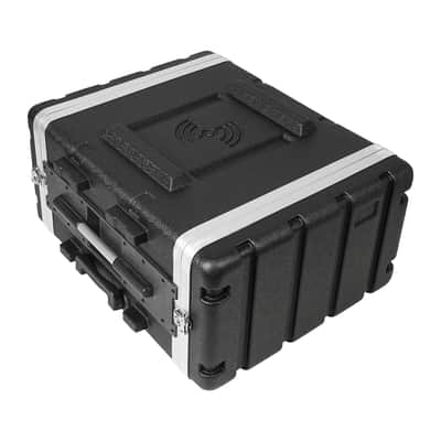 STRC-A6UT | Lightweight and Compact 6U PA/DJ ABS Road Case w/ 5U Rack Space, 19” Depth, Retractable Handle, Wheels and Heavy-Duty Latches image 5