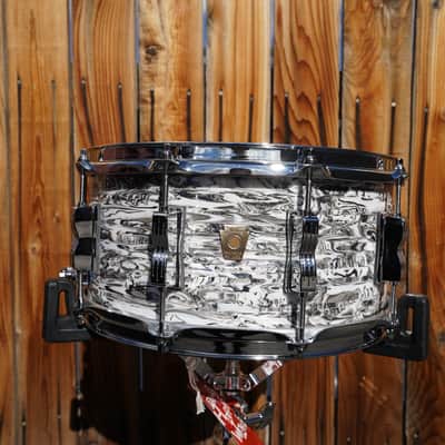 Ludwig USA Classic Series - 2024 LTD White Abalone wrap - 6.5 x 14" Maple Snare Drum (2024) image 1