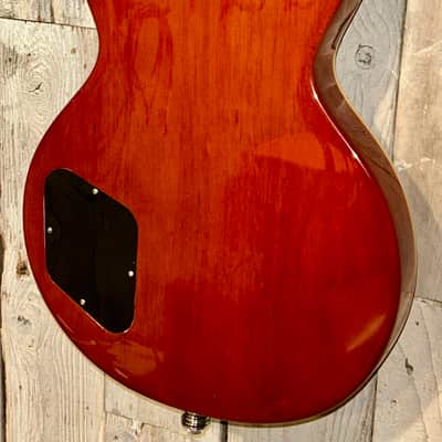 NEW Vintage V100-AFD Reissued Paradise Series Single Cut - Flamed Amber, Support Small Business and Buy It Here! image 12