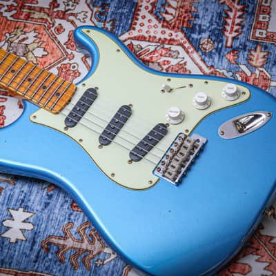 FENDER USA Custom Shop '62 Stratocaster *Dealer Exclusive Flamethrower Journeyman Relic "Lake Placid Blue" (2025) image 6