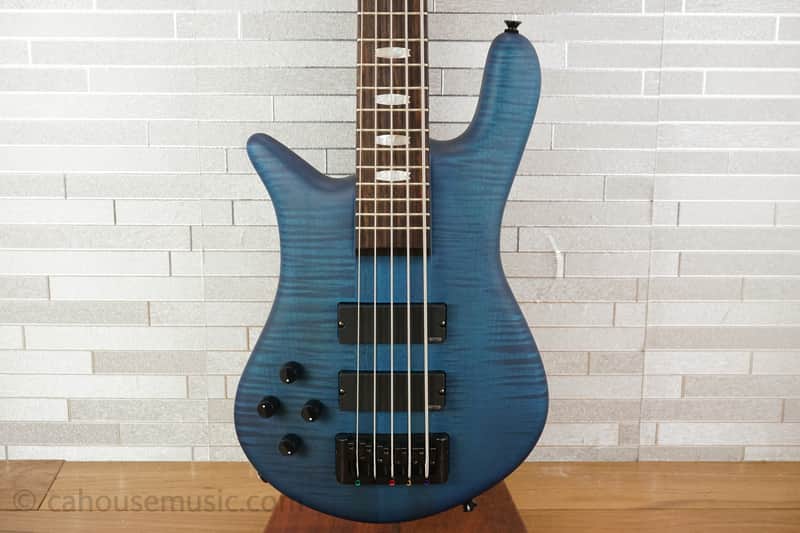Spector Euro 5 LX Left Handed - Black & Blue Matte image 1