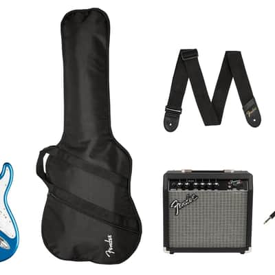 Fender Squier Affinity Series Stratocaster HSS Lake Placid Blue Electric Guitar Pack image 1