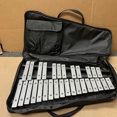Unbranded Xylophone W/ Stand, Practice Pad, Carry Bag - Black / Grey image 14
