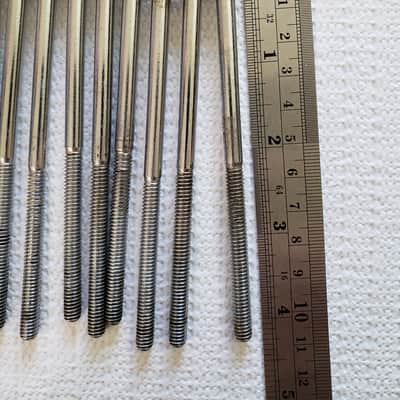 Ludwig 4-1/4” Tension Rods 20 In Total…1960s-1970s - Chrome image 2