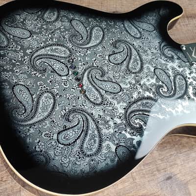 MyDream Partcaster Custom Built - Black Paisley Thinline Dreamsongs Freeway image 15