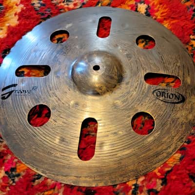 Orion Groove X Concept Crash 16" - Oxidized 995g *EUC* Trash Effects Made In Brazil image 3