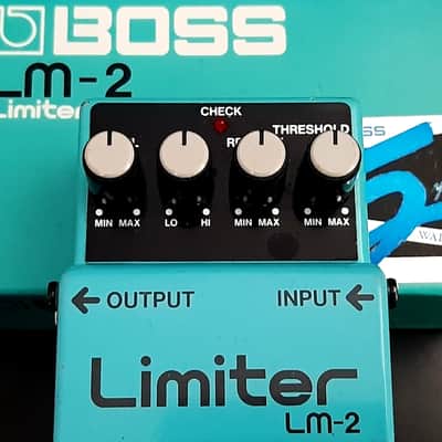 1980s - Boxed with Manual - Made in Japan - Vintage Boss LM-2 Limiter (Black Label) 1987 - 1992 - Blue image 1