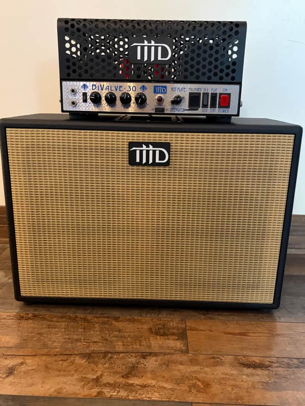 THD BiValve 30 Class-A 30-Watt 2x12 Guitar Half Stack 2000s - Black and Silver image 1