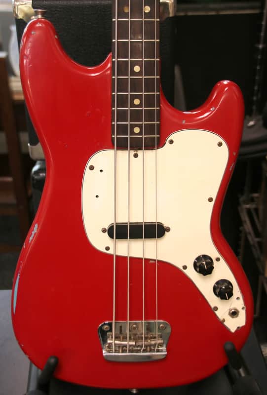 Vintage USA Fender Musicmaster Bass 1973 Dakota Red image 1