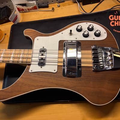 2019 Rickenbacker 4003W Walnut Bass w/ OHSC Push/Pull Vintage Tone Circuit image 12