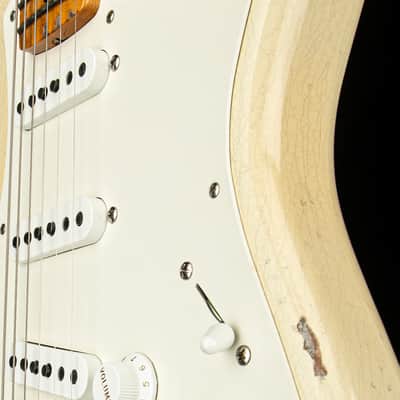 Fender Custom Shop 50s Strat Relic/Closet Classic Hardware - Super Faded Aged Olympic White #80049 image 11